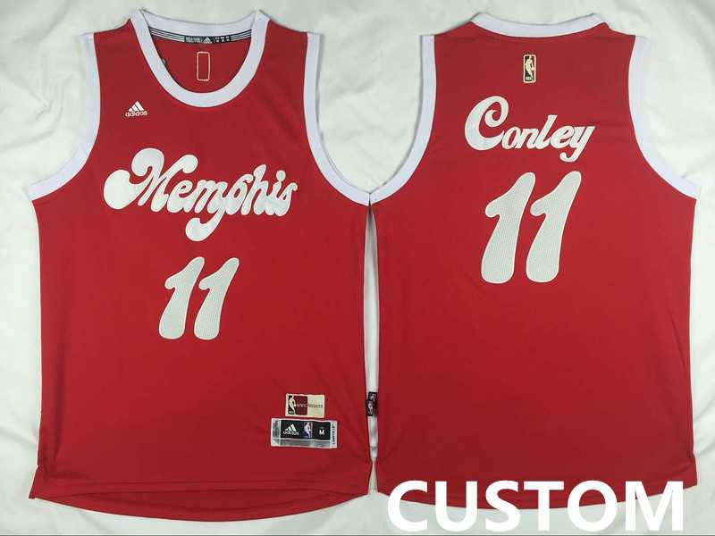 Men & Youth Customized Memphis Grizzlies New Revolution 30 Swingman Red Jersey